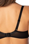 Koronkowy Biustonosz Półusztywniany Semi-Soft Saraja, czerń