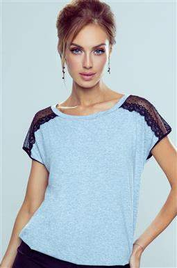 Koszulka Dagna New Melanż-Jasny Szary