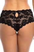 Koronkowe figi z kokardką CARMEN, czarne
