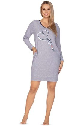 Koszula Regina 119 dł/r M-XL damska melanż jasny