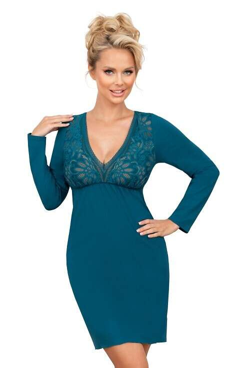 Koszula Donna Silvana Long dł/r S-2XL morski