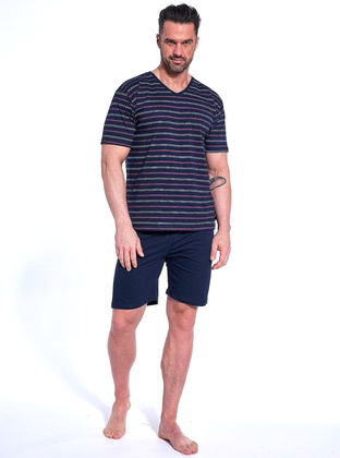 Piżama Cornette 330/49 kr/r 3XL-5XL męska granatowy