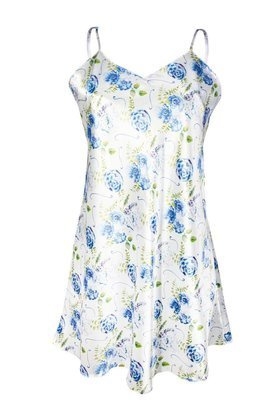 Koszulka satynowa FLOWERS HK003, błękit