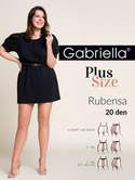 Rajstopy Gabriella Rubensa Plus Size 161 20 den 6-7 grafit/odc.szarego