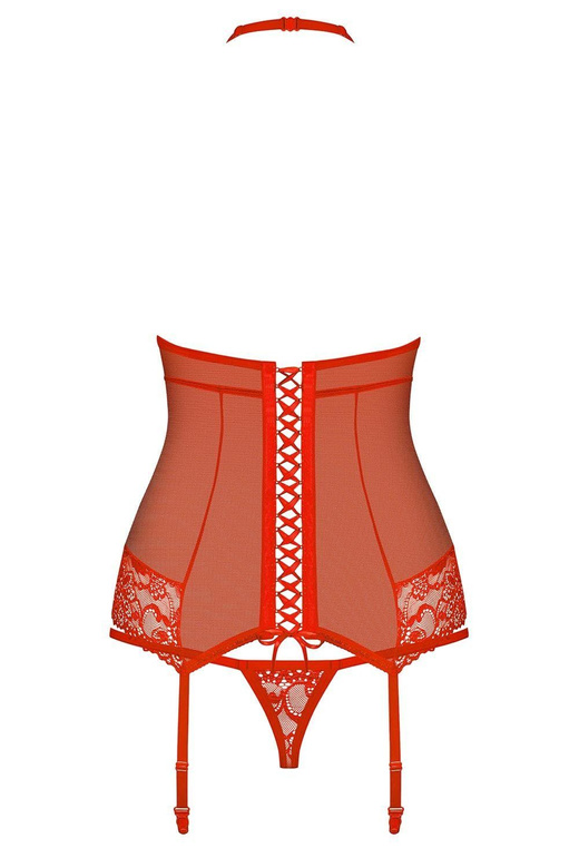 Obsessive 838-COR-3 (kolor: czerwony, typ: gorset)