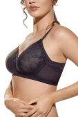 Usztywniany biustonosz bez fiszbin Nadia, negro-czarny