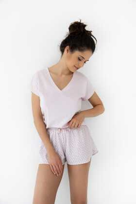 Piżama Sensis Eirlys kr/r S-XL wrzosowy jasny