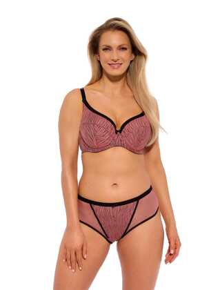 Biustonosz semi soft Gaia BS 1259 Lise czarny-różowy