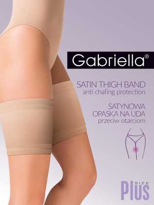 Opaska na uda Gabriella Satine Size Plus 510 beige/beżowy