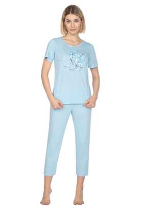 Piżama Regina 655 kr/r M-XL L24 damska niebieski