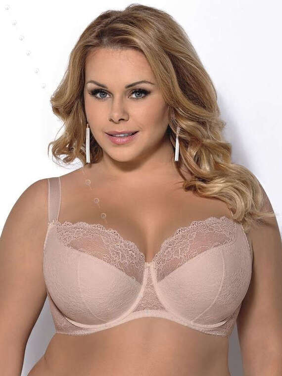 Biustonosz semi soft Gorsenia K 357 Blanca beżowy