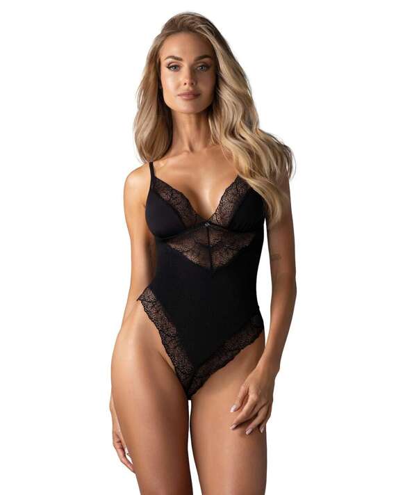 Body Obsessive Lobellis Teddy XS-2XL czarny