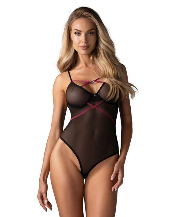 Body Obsessive Novenes Teddy XS-2XL czarny