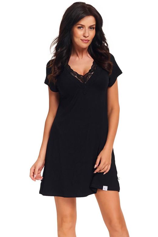 Dn-nightwear TW.9323 (kolor: black, typ: koszula)