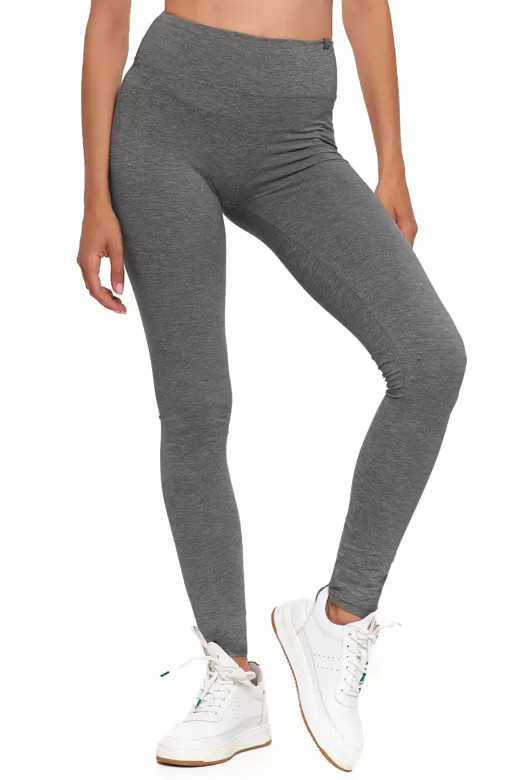 Klasyczne legginsy wysoki stan RDL1000-018, szare