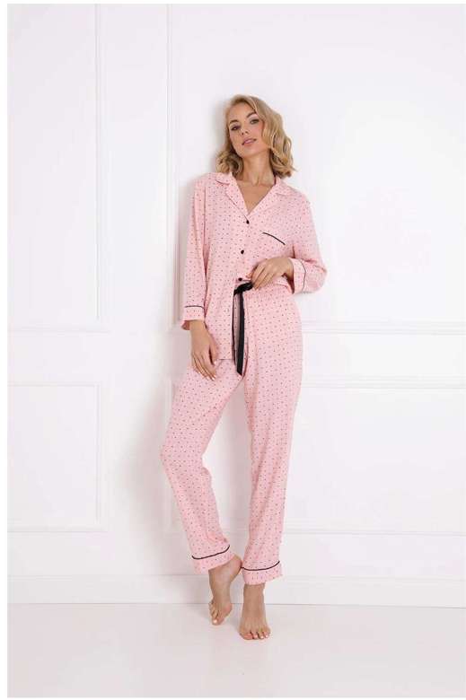 Piżama Aruelle Charlotte Long dł/r XS-2XL pink