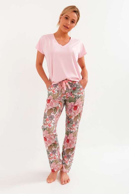 Piżama Cana 262 kr/r S-XL jasny różowy-peonie