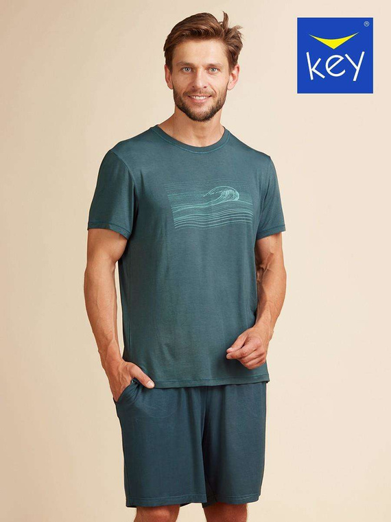 Piżama Key MNS 721 A22 3XL-4XL morski