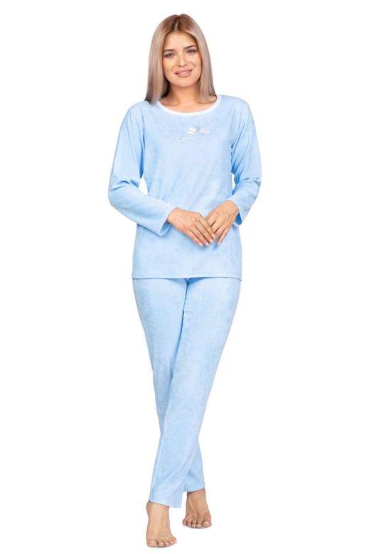 Piżama Regina 969 dł/r S-XL damska niebieski