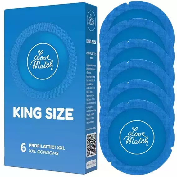 Prezerwatywy King Size duży penis XXL 60mm 6 szt