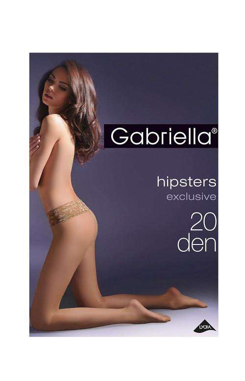 Rajstopy Gabriella Hipsters Exclusive 630 3D 20 den 2-4 beige/odc.beżowego