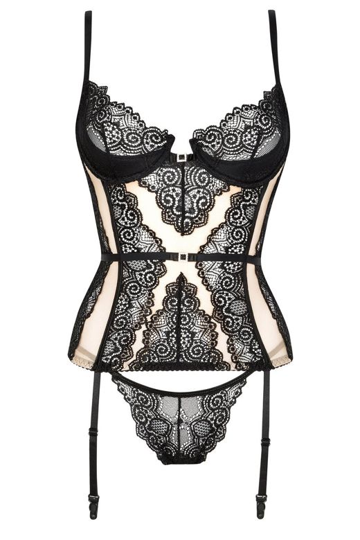 Ravenna corset black/beige