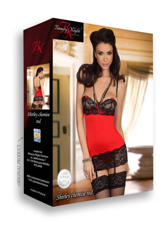 Shirley chemise red