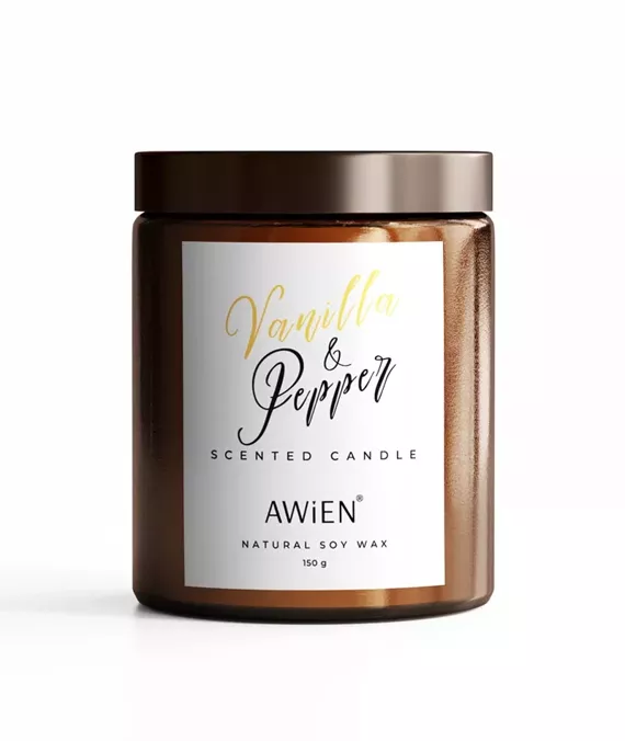 Świeca Sojowa o zapachu Vanilla & Pepper