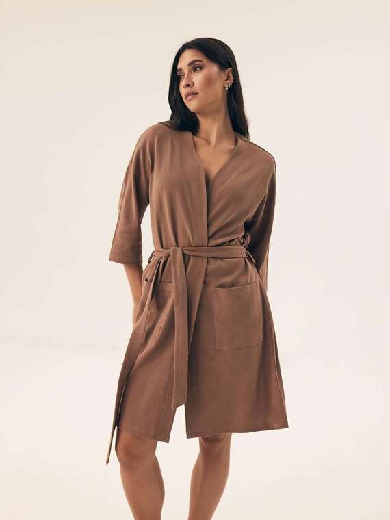 Szlafrok Henderson Ladies 42779 Nilsa S-XL coffee