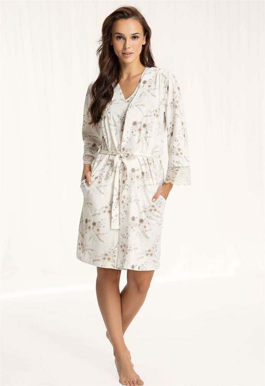 Szlafrok Luna 367 3XL damski morelowy